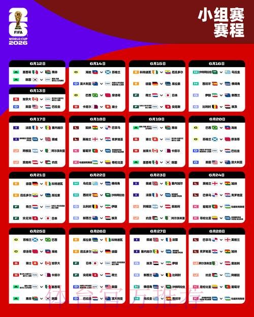 世界杯完整赛程高清